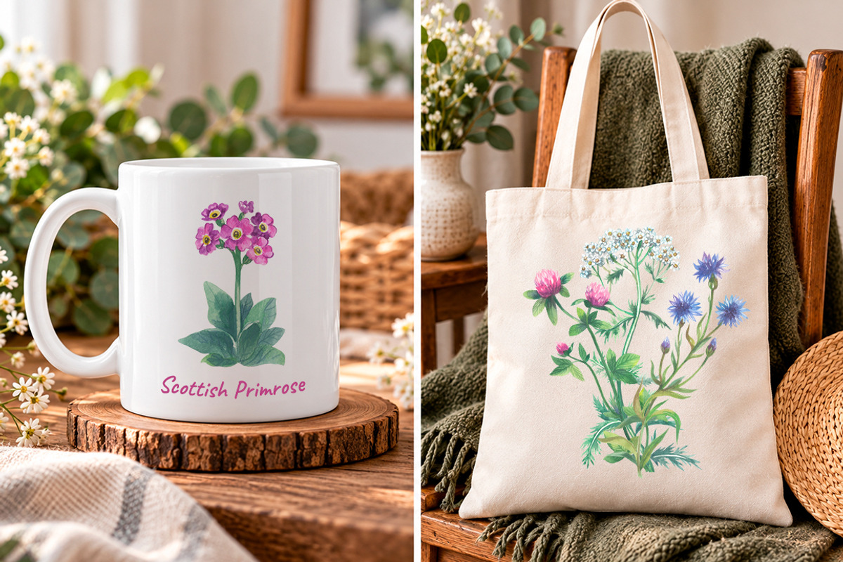 Scottish Wildflowers, an Object Illustration by FITALARTSNEDIGI (Photo 6 of 7)