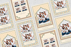 Indian Photo Card Template Set