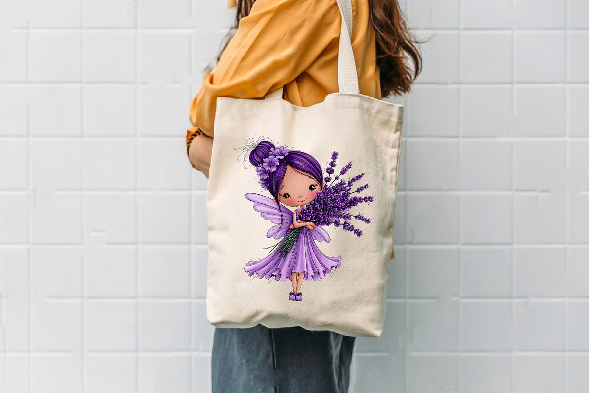 Cute Lavender Fairy Whimsical, a Seasonal Illustration by CreationArt (Photo 7 of 7)