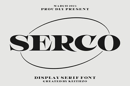 Serco - Display Serif Font, a Serif Font by Keithzo