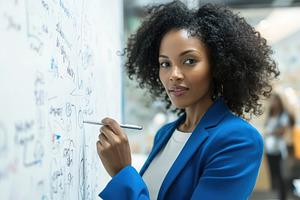 Professional African American woman, a Photo by Pavel_design