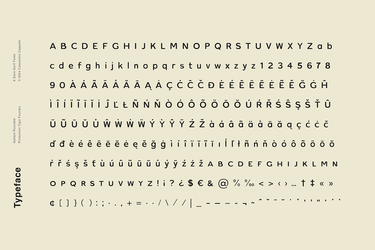 Gallant Rounded - Geometric Typeface, a Sans Serif Font by Cassandra Cappello (Photo 7 of 7)