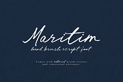 Maritim | Brush Script, a Handwritten Font by Letteratom (Thumbnail 1 of 10)