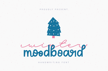 Winter Moodboard | Handwritten Font