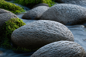 Scandinavian River Stones, a Nature Photo by Virgo Studio