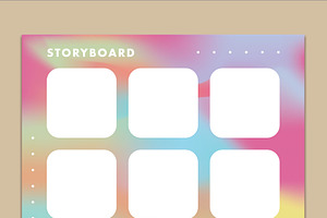 Basic Storyboard with Multi Coloured, a Templates & Theme by wavebreak