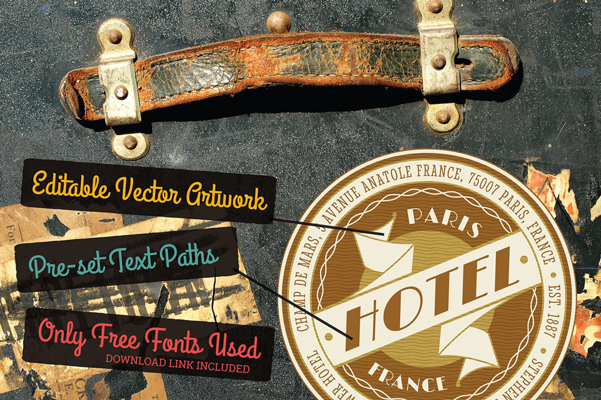 Travel Labels and Badges, a Branding & Logo Template by Wingsart Studio (Photo 6 of 7)