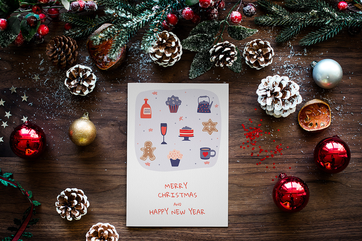 Christmas postcards, map creator, an Animal Illustration by Mariia Kovalchuk (Photo 9 of 10)