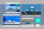 Electric Car Illustrations, a Transportation Illustration by Firowerk (Thumbnail 3 of 4)