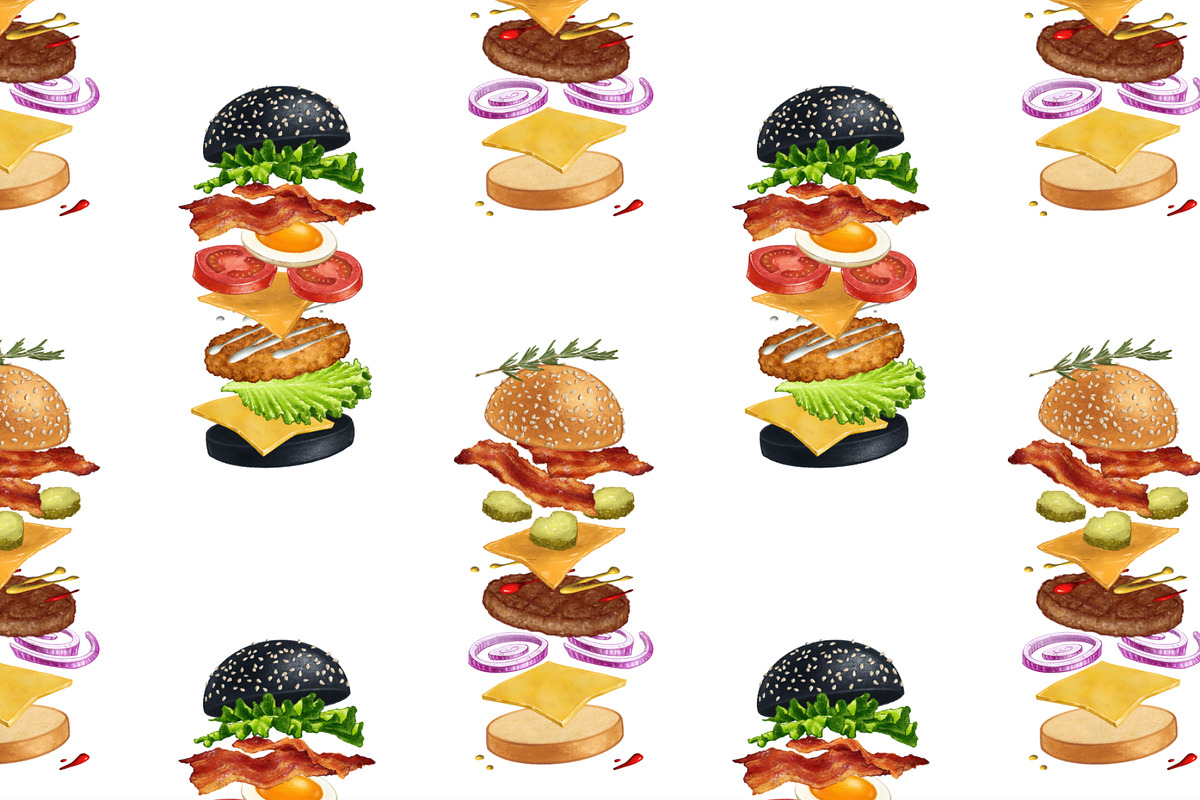 Burger Creator, a Decorative Illustration by Margo Miller (Photo 15 of 31)