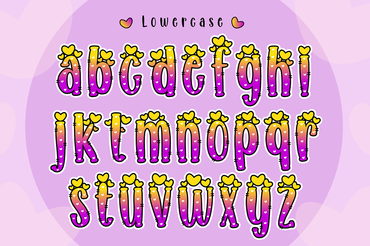Minnie Heart Y-PP font, a Handwritten Font by KengGraphic (Photo 3 of 8)