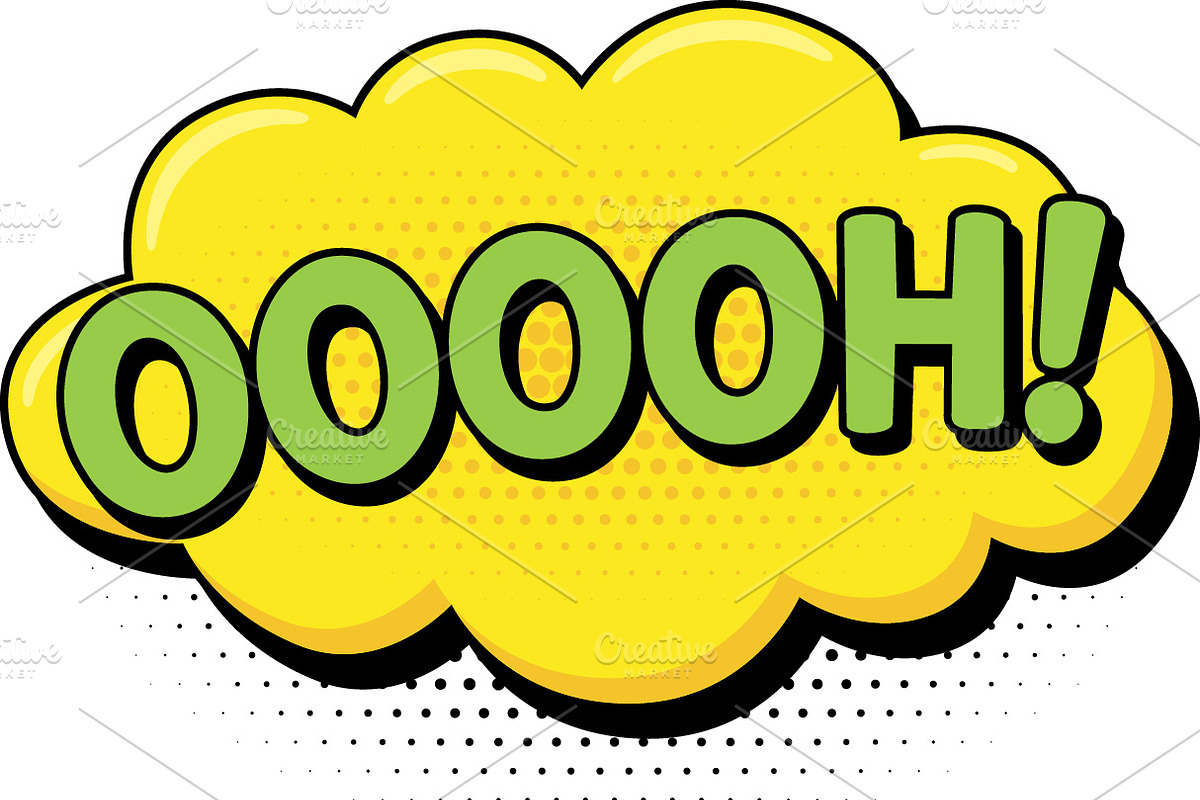 Comic speech bubbles, an Object Illustration by Woters little shop (Photo 16 of 25)