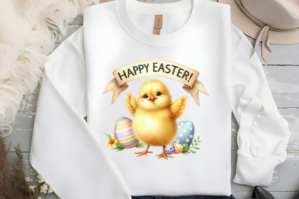 Baby Chick Easter Day Sublimation, an Animal Illustration by DreamCafeArt (Photo 4 of 5)