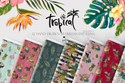 Hawaii Tropical Seamless Patterns, a Pattern Graphic by KaramfilaS (Thumbnail 1 of 17)