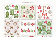 Watercolor Cozy Christmas set, an Illustration by OrangePeafowlArt (Thumbnail 12 of 15)