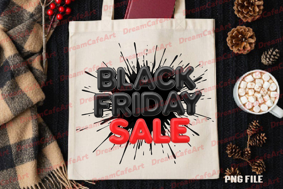 Black Friday Sale PNG, an Illustration by DreamCafeArt (Photo 4 of 4)