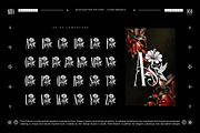 Flora Branch Typeface, a Blackletter Font by alit design (Thumbnail 10 of 20)