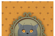 'Fancy Cats' vector set, an Illustration by Cheeba Ribba Designs (Thumbnail 3 of 5)