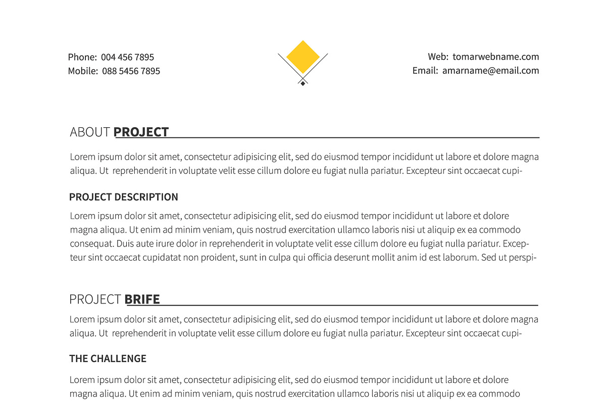 Project Proposal Template, a Brochure Template by DesignGhar (Photo 11 of 13)