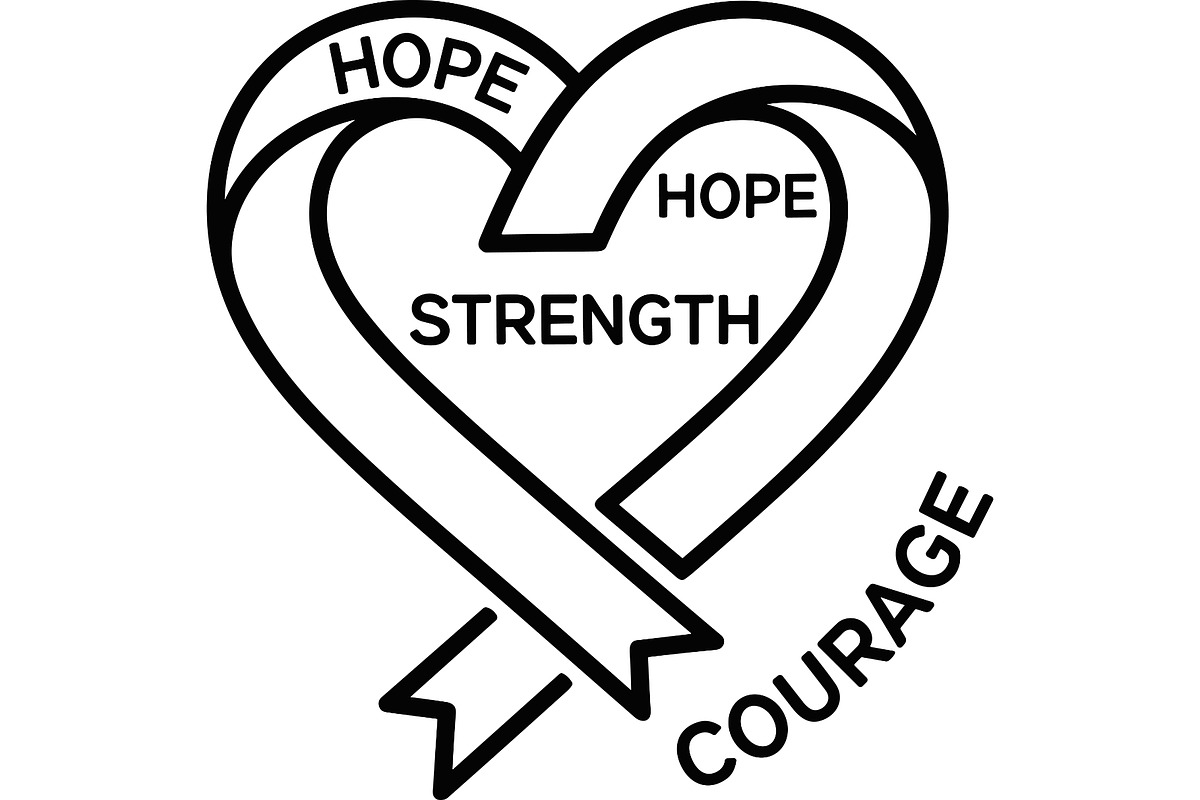 Cancer Awareness T Shirt Design Set, a Healthcare Illustration by balal (Photo 26 of 30)