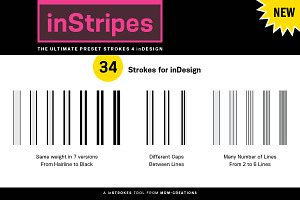 InStripes -Preset Strokes 4 InDesign