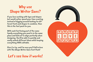 Shape Writer Sans - Font Pack