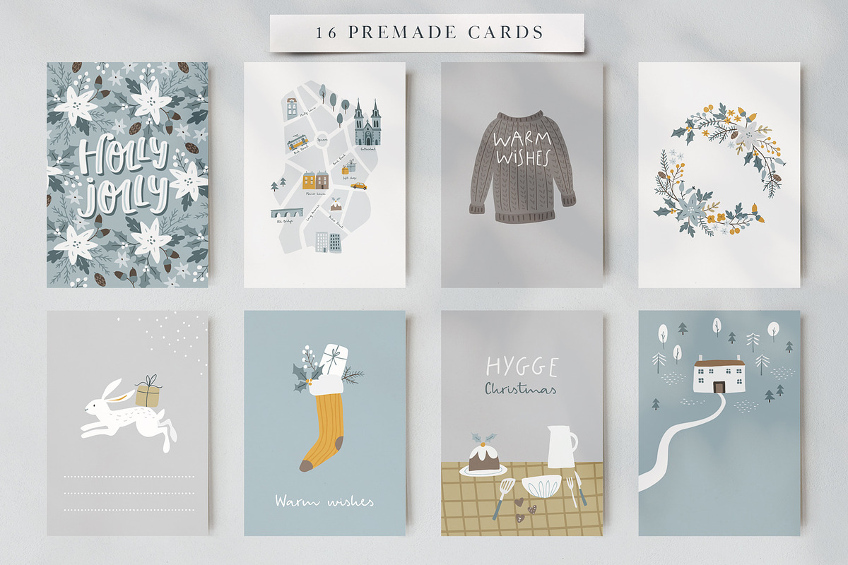 Scandi Christmas maps, cards creator, an Animal Illustration by Tabita's shop (Photo 8 of 17)