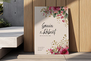 Floral Wedding Invitation Template, an Invitation Template by Filip Studio (Thumbnail 1 of 2)