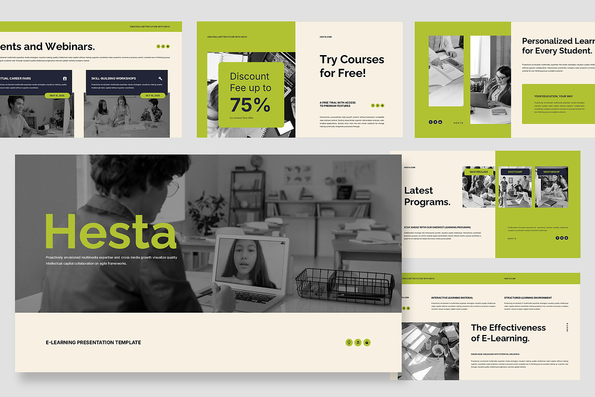 Hesta : School eClass Keynote, a Presentation Template by Punkl Camp (Photo 1 of 9)