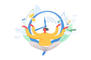 Time management concept banner, a Work Illustration by Good Studio (Thumbnail 2 of 3)