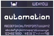 Mecha Robot font, a Font by weknow (Thumbnail 4 of 5)