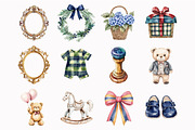 Watercolor Classic Baby Clipart, an Illustration by Design Market (Thumbnail 2 of 5)