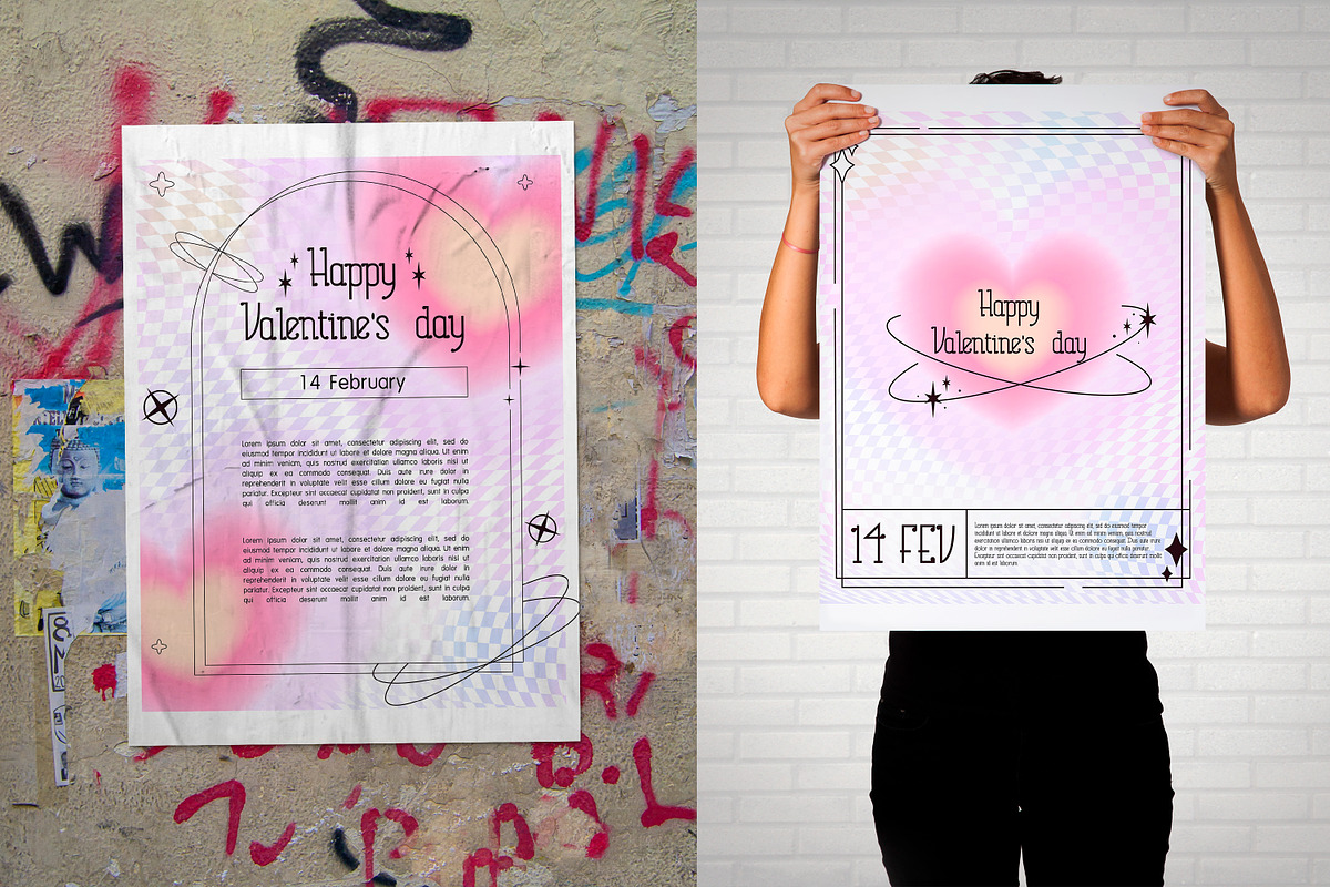 Valentine's day flyers set, a Flyer Template by Boo Guevara Shop (Photo 3 of 3)