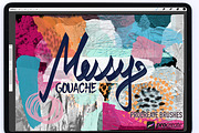Messy Gouache Procreate Brushes, a Brush Add-On by Li Zamperini (Thumbnail 1 of 10)