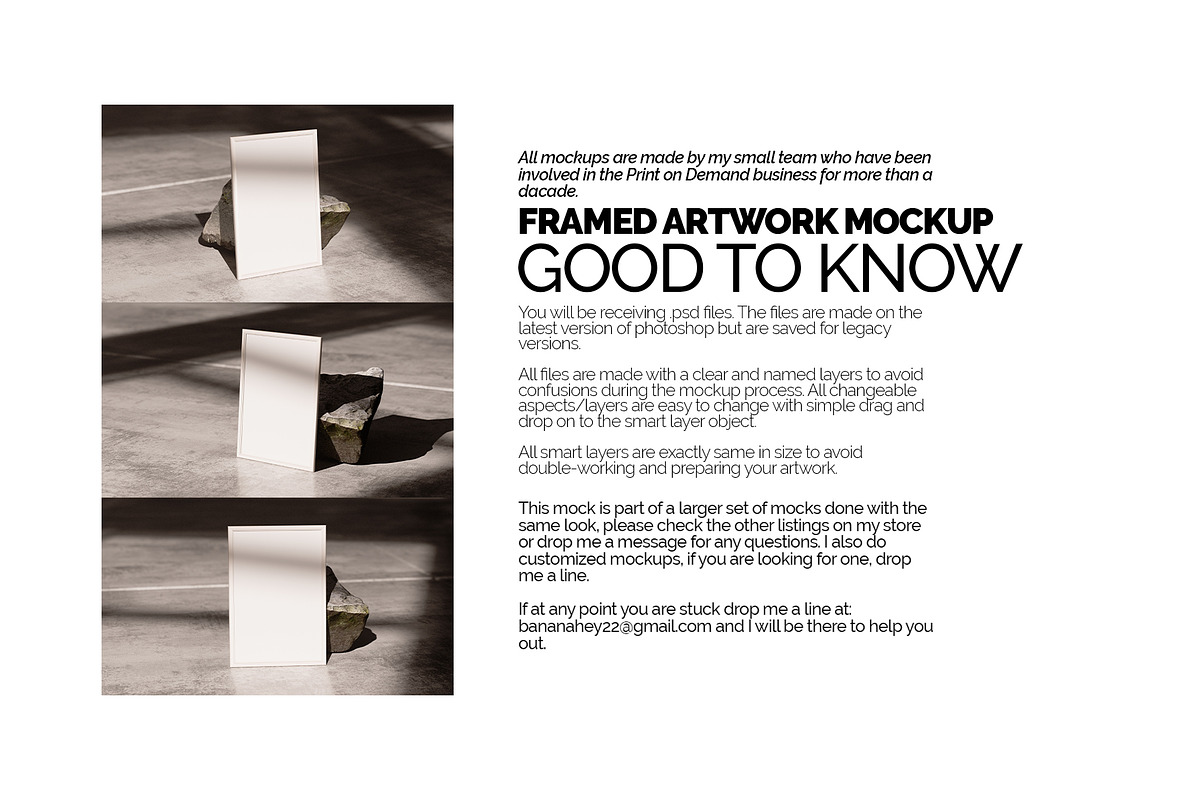 Framed Artwork Mockup – Concreto 3, a Merchandise Mockup by Banana Mockups (Photo 4 of 5)