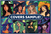 200 Beauty Witch Coloring Pages, an Illustration by BrightMart (Thumbnail 2 of 3)
