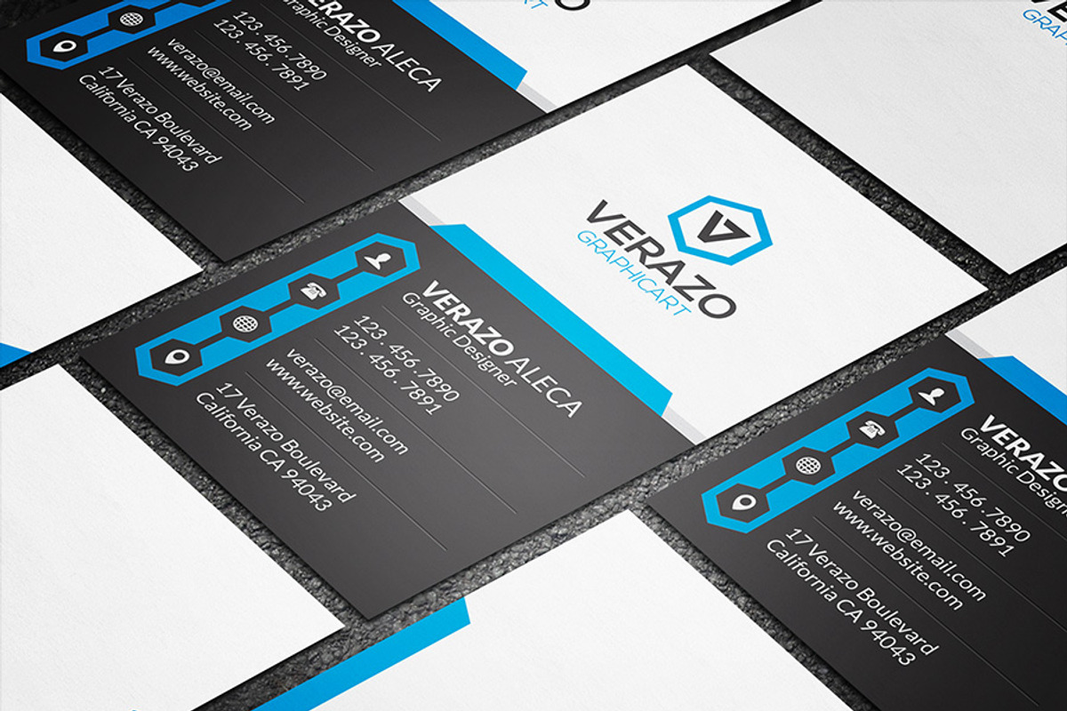Creative Vertical Business Card, a Business Card Template by Verazo (Photo 3 of 3)