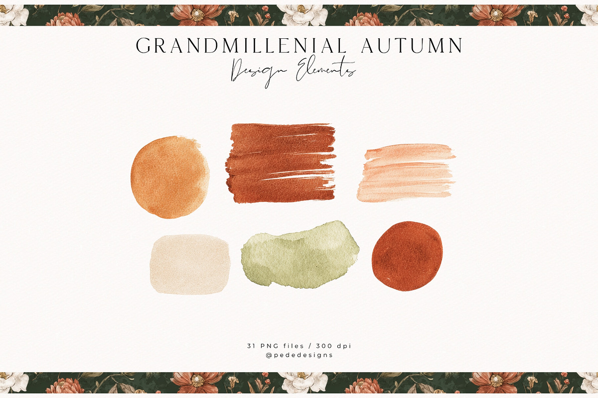 Grandmillenial Autumn Collection, a Seasonal Illustration by PeDe Designs (Photo 20 of 33)