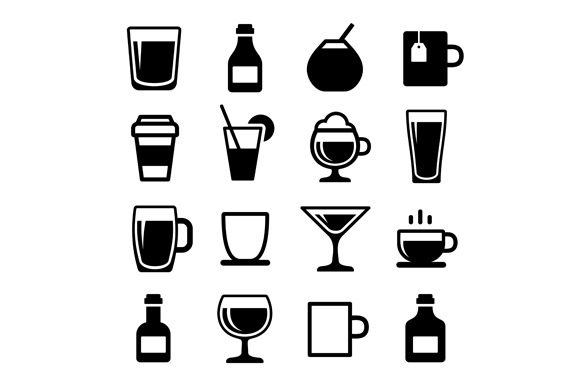 Drink And Beverage Icons Set