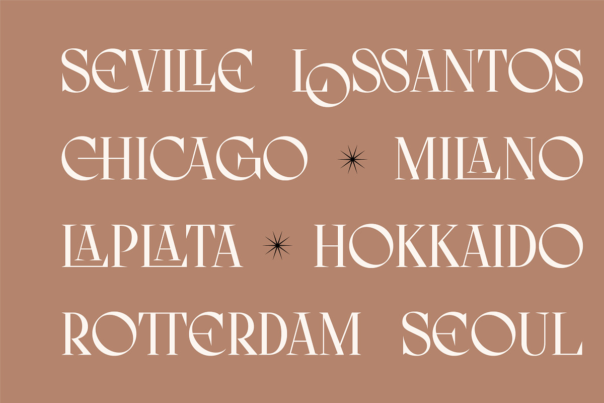 AO Mireille - Display Typeface, a Font by OwunStudio (Photo 14 of 15)