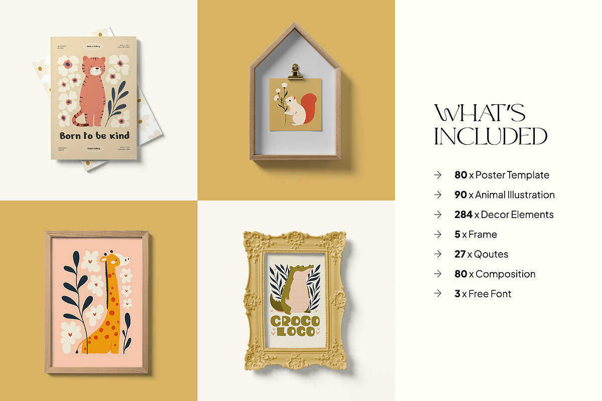 Nursery Room | Wall Art Collection, an Object Graphic by Leleka.Store (Photo 3 of 21)
