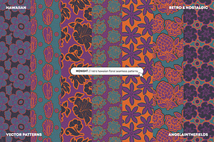 Vintage Hawaiian Vector Patterns