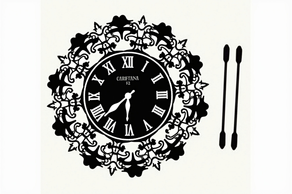 Vintage Wall Clock Victorian design, an Illustration by Amazin_art (Photo 4 of 21)
