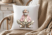 Whimsical Grandpa Clipart, an Illustration by OK Design (Thumbnail 4 of 6)