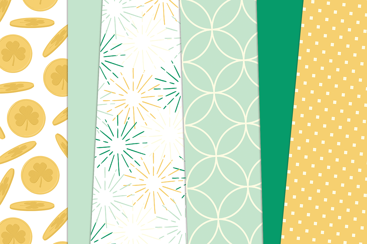 St Patrick's Day Digital Bundle, a Pattern Graphic by Paper Starr Studio (Photo 3 of 6)