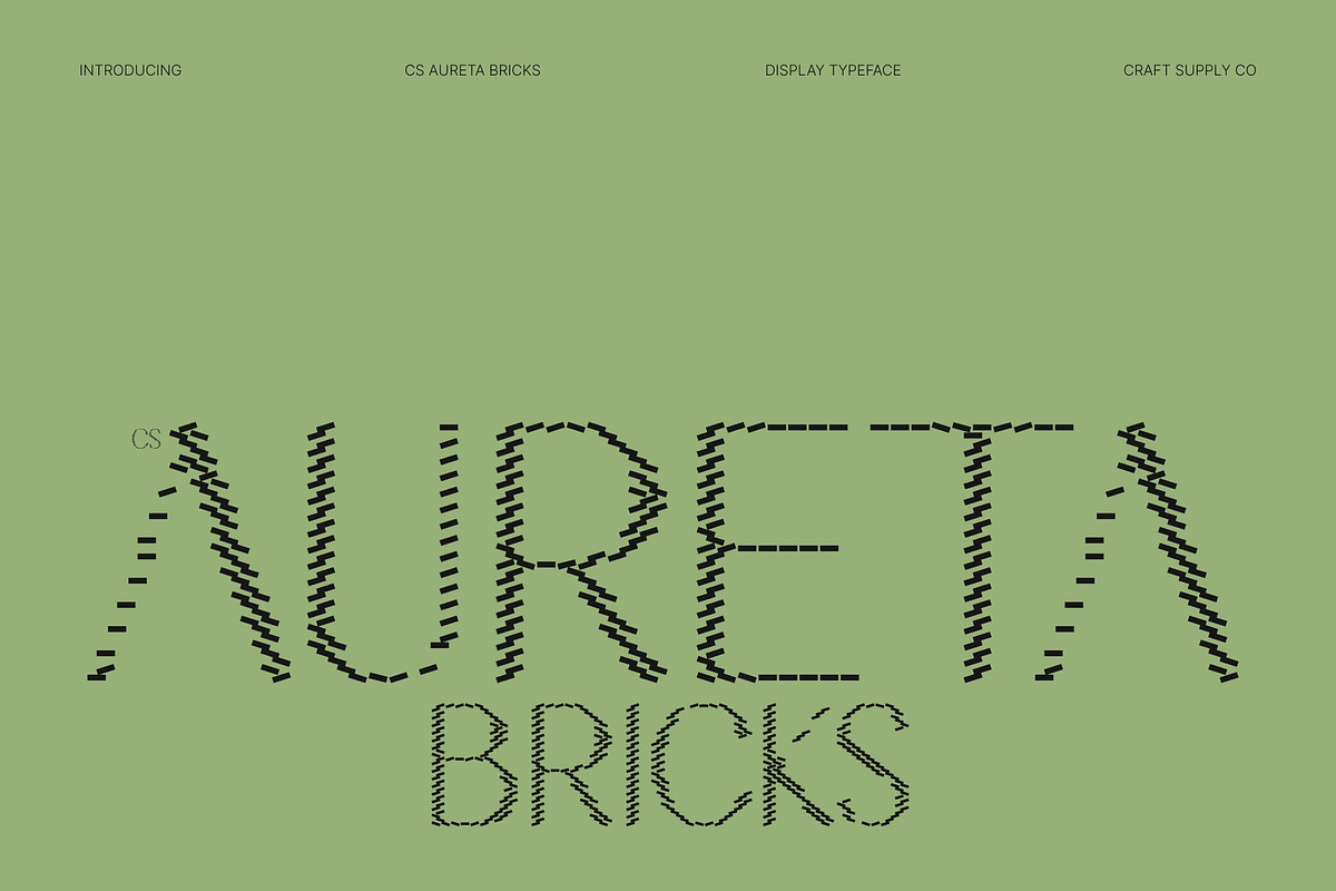 CS Aureta Bricks, a Sans Serif Font by Craft Supply Co. (Photo 1 of 8)