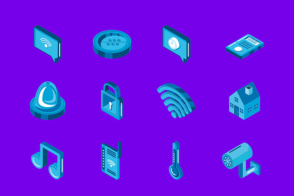Isometric Smart Home Set preview 2