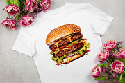 Big Hamburgers Sublimation Clipart, an Object Graphic by Regulrcrative (Thumbnail 4 of 9)