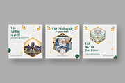 Eid Mubarak - Instagram Post, a Social Media Template by UnicodeID (Thumbnail 4 of 4)
