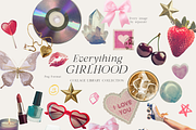 Girlhood collage scrapbook lace bows, an Object Graphic by Grace Noboa Illustrations (Thumbnail 8 of 10)